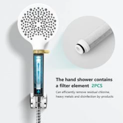 EMKE Shower Head And Hose Set Powerful Flow Shower Head Water Filter Shower 1.5M Hose IF And Red Dot Design Award-Winning Showerhead, Black 10 EMKE Shower Head And Hose Set Powerful Flow Shower Head Water Filter Shower 1.5M Hose IF And Red Dot Design Award-Winning Showerhead, Black -Comfort Bathroom Store 98819656 4