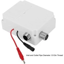 Wall Infrared Induction Sensor Water Faucet, Commercial Stainless Steel Hot Cold Basin Water Tap Water-Saving Kitchen Sink Faucet, 2.0-5.9In Sensing Distance, For Bathroom, Toilet, Hotel, Public Place -Comfort Bathroom Store 98857409 4