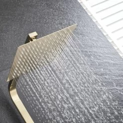 Shower Mixer Taps Shower Set Shower System 3-Function With Rainfall Shower Handheld Bath Tub Brushed Gold -Comfort Bathroom Store 99338373 4