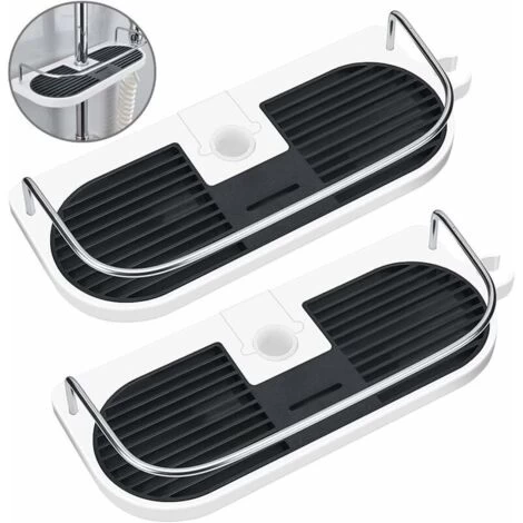 Rose Pink-2PCS No Drilling Shower Shelf For Shower Rail - Bathroom Organizer Holder For Shampoo, Fits 19mm - 25mm Rail 3 Rose Pink-2PCS No Drilling Shower Shelf For Shower Rail - Bathroom Organizer Holder For Shampoo, Fits 19mm - 25mm Rail