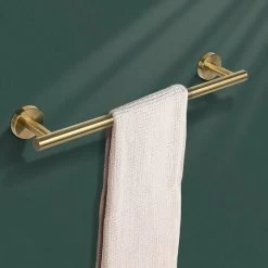 Towel Rack With Drilling, 304 Stainless Steel Towel Rack, Bath Towel Rack Brushed Nickel Towel Holder For Bathroom, Kitchen, Gold, 30cm -Comfort Bathroom Store 99617712 4