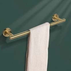 Towel Rack With Drilling, 304 Stainless Steel Towel Rack, Bath Towel Rack Brushed Nickel Towel Holder For Bathroom, Kitchen, Gold, 30cm -Comfort Bathroom Store 99617712 5