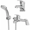 Essentials Basin Mixer Tap And Bath Shower Mixer Tap Set 2 Essentials Basin Mixer Tap And Bath Shower Mixer Tap Set -Comfort Bathroom Store 9975978 1