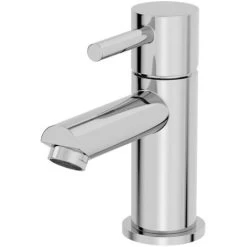 Modern Bathroom Mini Mono Basin Mixer Tap Chrome Waste -Comfort Bathroom Store 9976194 3
