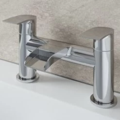 Architeckt Motala Basin Mixer Waterfall Tap Bath Mixer Tap Set -Comfort Bathroom Store 9976196 4